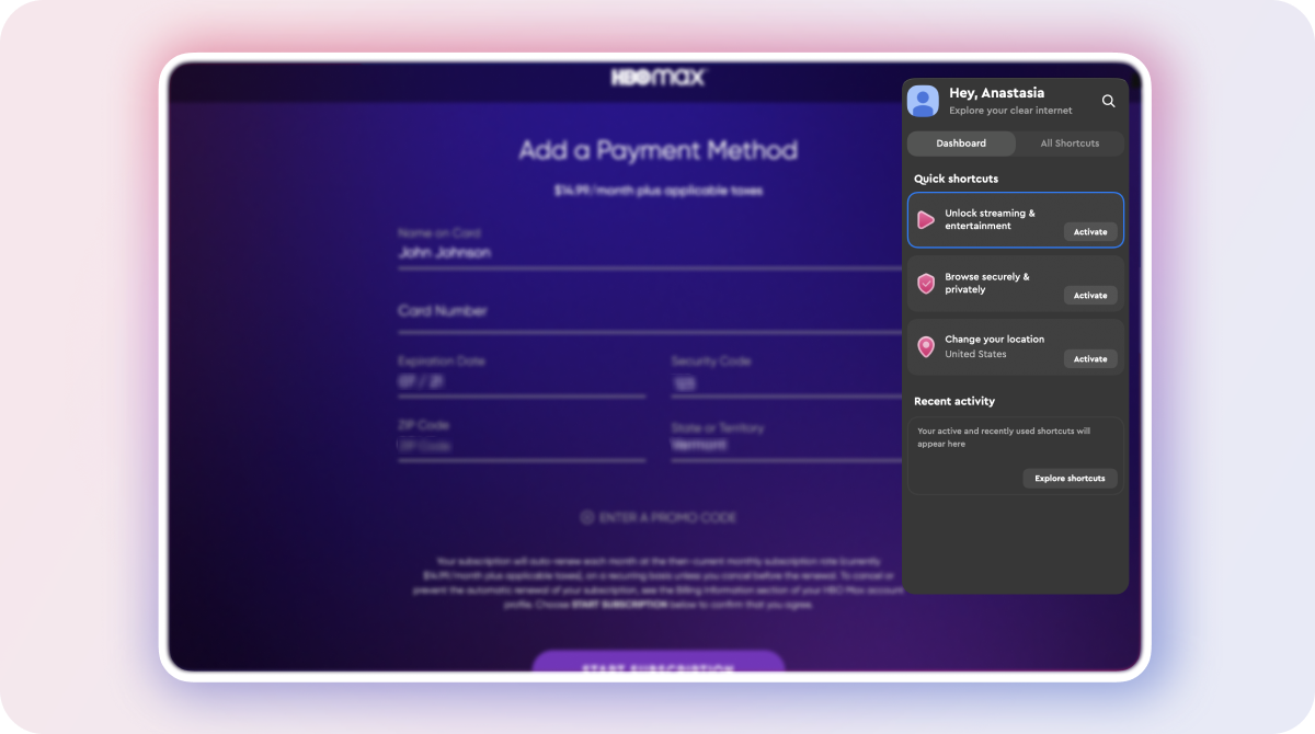 HBO Max registration